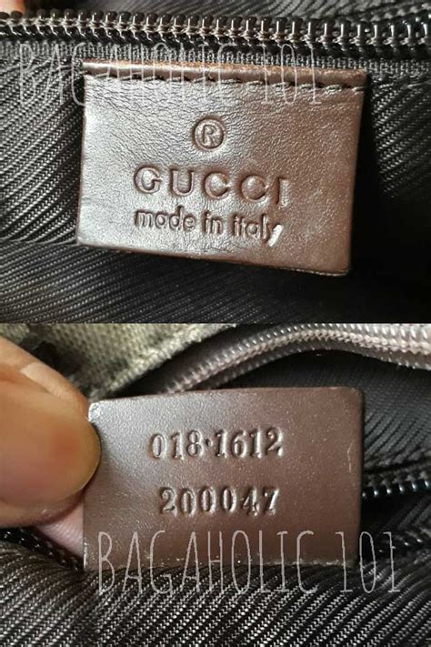 Gucci purse serial number